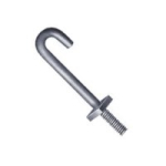 HOOK BOLT C/W NUT BZP M8 X 90MM