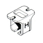 HENDERSON 4A/290 TRACK BRACKET ALUMINIUM IN-LINE SOFFIT FIX