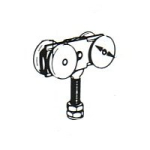 HENDERSON 56A/N HANGER 4 WHEEL NYLON - METAL DOOR (301 TRACK)