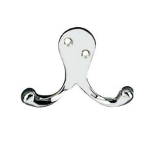 HERITAGE DOUBLE ROBE HOOK POLISHED BRASS V1060 HERITAGE DOUBLE ROBE HOOK POLISHED BRASS V1060