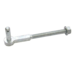 HINGE FIELD GATE HOOK TO BOLT GALV 13"/19MM 131B