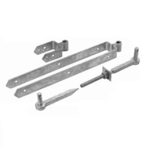 HINGE FIELD GATE SET GALV COMPLETE 131H/24inch 19MM PIN