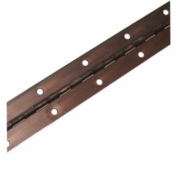 HINGE PIANO BRONZE FINISH DRILLED CSK 1Inch X 6FT 22G HINGE PIANO BRONZE FINISH DRILLED CSK 1Inch X 6FT 22G
