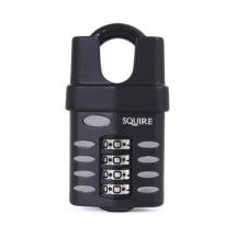 SQUIRE CP50CS 50MM RECODABLE COMBINATION PADLOCK C/SHACKLE