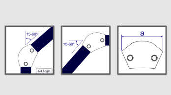 Interclamp 124 15 - 60° Obtuse Bend