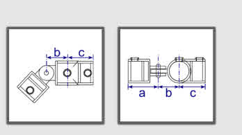 Interclamp 174  Swivel Tee Dimesions 