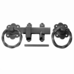 LATCH RING GATE HANDLE 6" BLACK (TWISTED) 1137