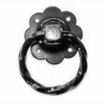 LATCH RING HANDLE ONLY BLACK (TWISTED) 1137R