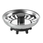MCALPINE STRAINER PLUG BSKTOP STAINLESS STEEL NO PIN