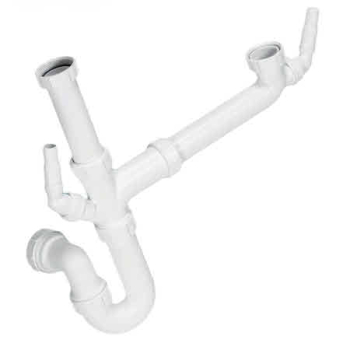 MCALPINE SK1A ONE+HALF BOWL WASTE KIT 2 SPIGOTS MCALPINE SK1A ONE+HALF BOWL WASTE KIT 2 SPIGOTS