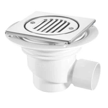 MCALPINE TSG1T6SS TRAPPED SHOWER GULLY 6Inch TILE S/STEEL MCALPINE TSG1T6SS TRAPPED SHOWER GULLY 6Inch TILE S/STEEL