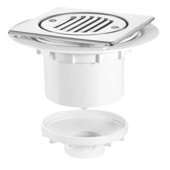 MCALPINE TSG2T6SS TRAPPED SHOWER GULLY S/STEEL 6Inch TILE MCALPINE TSG2T6SS TRAPPED SHOWER GULLY S/STEEL 6Inch TILE