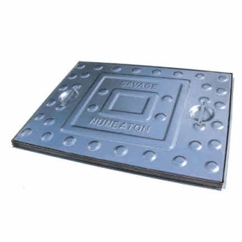 MANHOLE COVER GALV 10T GVW 600MM X 450MM STANDARD