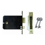 MORTICE LOCK 6" HORIZONTAL 5 LEVER PB G5012 IMPERIAL