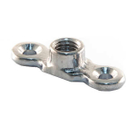 CHROME FEMALE BACKPLATE 10MM FIG CB10FCP