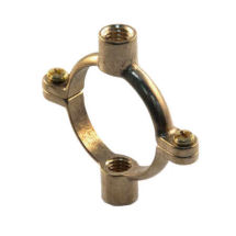DOUBLE PIPE RING HS2 28mm X M10 BRASS
