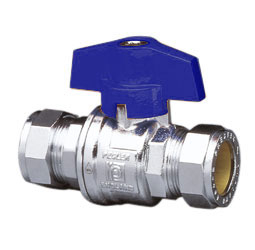 PEGLER BULLDOG PB300T 22MM BLUE T HANDLE BALLVALVE 255012 PEGLER BULLDOG PB300T 22MM BLUE T HANDLE BALLVALVE 255012