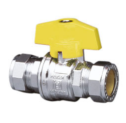 PEGLER BULLDOG PB300T 22MM YELLOW T HANDLE B/VALVE 255022 PEGLER BULLDOG PB300T 22MM YELLOW T HANDLE B/VALVE 255022