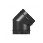 PREMIER 5"X135DEG SWEPT ELBOW NO DOOR MATT BLACK VNSE50135MB