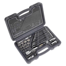 SEALEY SOCKET AND SPANNER SET 3/8inch SQUARE DRIVE METRIC 44PC