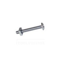 ROOFING BOLTS AND SQ NUTS BZP M6 X 8MM