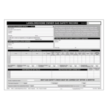 REGIN P45 LANDLORDS GAS SAFETY RECORD PAD[25 REPORTS]