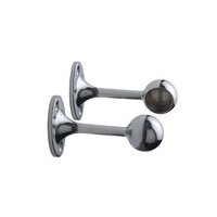 ROTHLEY 3/4inch (2 PACK) DELUXE END BRACKETS CHROME Q100AC