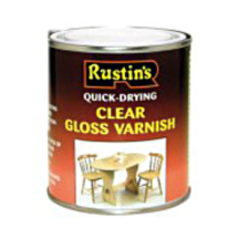 VARNISH QUICK-DRYING CLEAR GLOSS ACRYLIC 2.5LT RUSTINS VARNISH QUICK-DRYING CLEAR GLOSS ACRYLIC 2.5LT RUSTINS