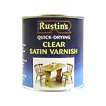 VARNISH QUICK DRY CLEAR SATIN ACRYLIC 500ml RUSTINS