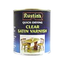 VARNISH QUICK-DRYING CLEAR SATIN ACRYLIC 1LT RUSTINS VARNISH QUICK-DRYING CLEAR SATIN ACRYLIC 1LT RUSTINS