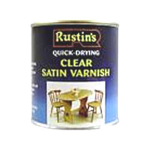 VARNISH QUICK-DRYING CLEAR SATIN ACRYLIC 2.5LT RUSTINS VARNISH QUICK-DRYING CLEAR SATIN ACRYLIC 2.5LT RUSTINS