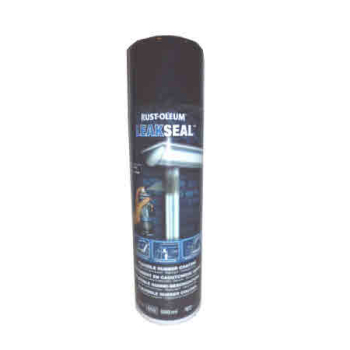 RUSTOLEUM LEAKSEAL 500ml BLACK FLEXI RUBBER COATING AEROSOL RUSTOLEUM LEAKSEAL 500ml BLACK FLEXI RUBBER COATING AEROSOL