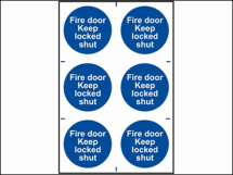 FIRE DOOR KEEP LOCKED SHUT (6 SIGNS ALL 100x100mm PVC) FIRE DOOR KEEP LOCKED SHUT (6 SIGNS ALL 100x100mm PVC)