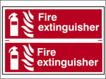 FIRE EXTINGUISHER (2 SIGNS) (BOTH 300x100mm PVC) FIRE EXTINGUISHER (2 SIGNS) (BOTH 300x100mm PVC)