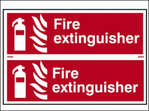 FIRE EXTINGUISHER (2 SIGNS) (BOTH 300x100mm PVC)