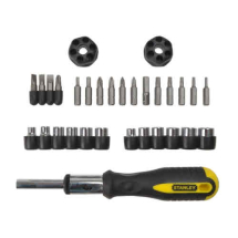 STANLEY RATCHET SCREWDRIVER SET 29 PIECE STANLEY RATCHET SCREWDRIVER SET 29 PIECE