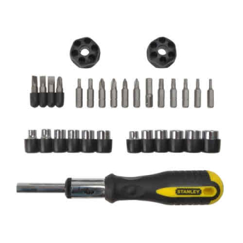 STANLEY RATCHET SCREWDRIVER SET 29 PIECE STANLEY RATCHET SCREWDRIVER SET 29 PIECE