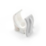 PIPE CLIP SNAP ON 15MM SINGLE WHITE BM33/1