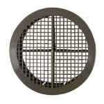 SOFFIT VENT BROWN SINGLE 76MM HOLE POLY BM406B 25 SQ CM