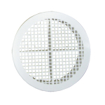 SOFFIT VENT SINGLE WHITE 76MM HOLE POLY BM406W 25 SQ CM