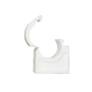 PIPE CLIP HINGED 22MM SINGLE WHITE BM71/2 WRAP OVER