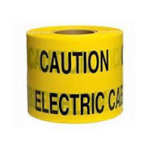 UNDERGROUND MARKER TAPE YELLOW ELECTRIC CABLE 150MM X 365MT UNDERGROUND MARKER TAPE YELLOW ELECTRIC CABLE 150MM X 365MT