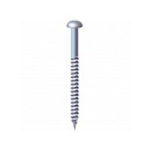 WOODSCREW 1" X 10 ROUND HEAD POZI BZP TWIN THREAD