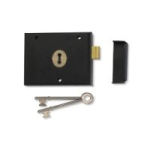 UNION 1116 RIM DEADLOCK 4" REVERSIBLE BLACK FINISH