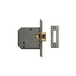 UNION 2426 3" MORTICE SLIDING BATHROOM LOCK SATIN CHROME