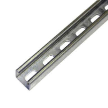 CHANNEL SECTION SLOTTED GALV 41MM X 41MM X 3MT LONG (2.5mm)