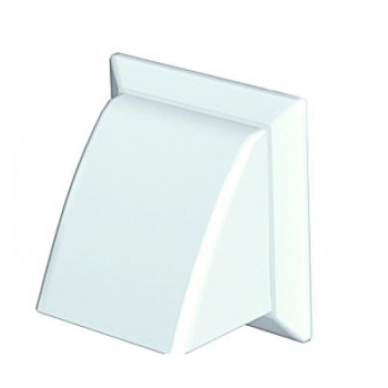 OUTLET COWLED DAMPER 100mm WHITE DOMUS 4902W