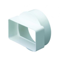 DOMUS VT02A ROUND-RECTANGULAR ADAPTOR 110X54MM X 100M 4inch DIA DOMUS VT02A ROUND-RECTANGULAR ADAPTOR 110X54MM X 100M 4inch DIA