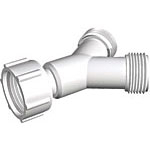 WASHING MACHINEHOSE "Y"PLASTIC 2 X 3/4" MALE & 1 X 3/4"FEMALE
