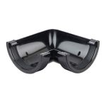 OSMA 0T003 4.1/2" BLACK 90DEG GUTTER ANGLE ROUNDLINE